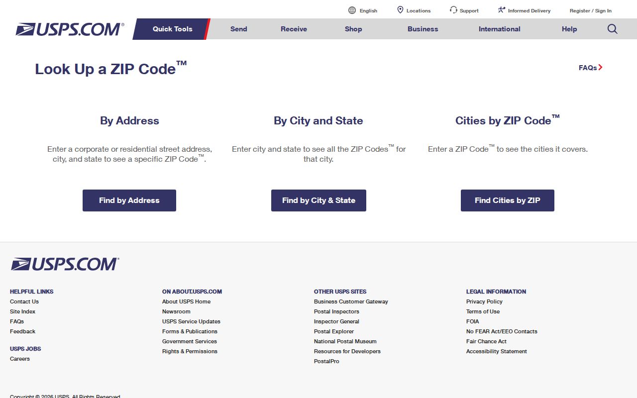 Macomb Township ZIP code directory USPS ZIP Code Lookup interface
